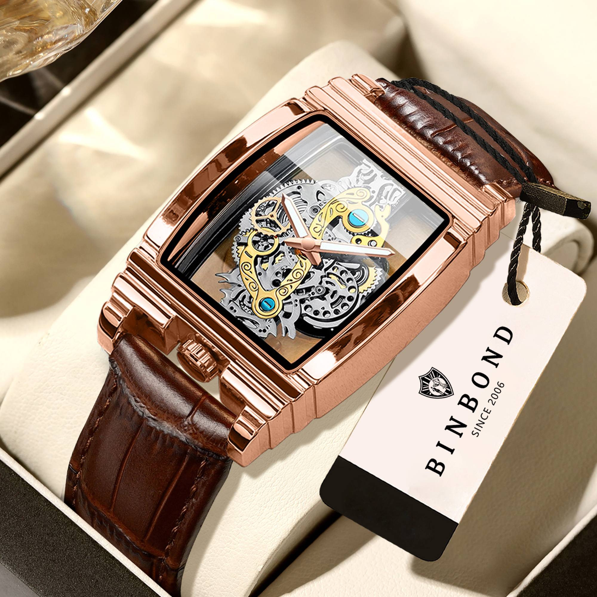 Smartwatch Sports Watches For Men - BINBOND Luxe quartzhorloges voor heren Lichtgevend