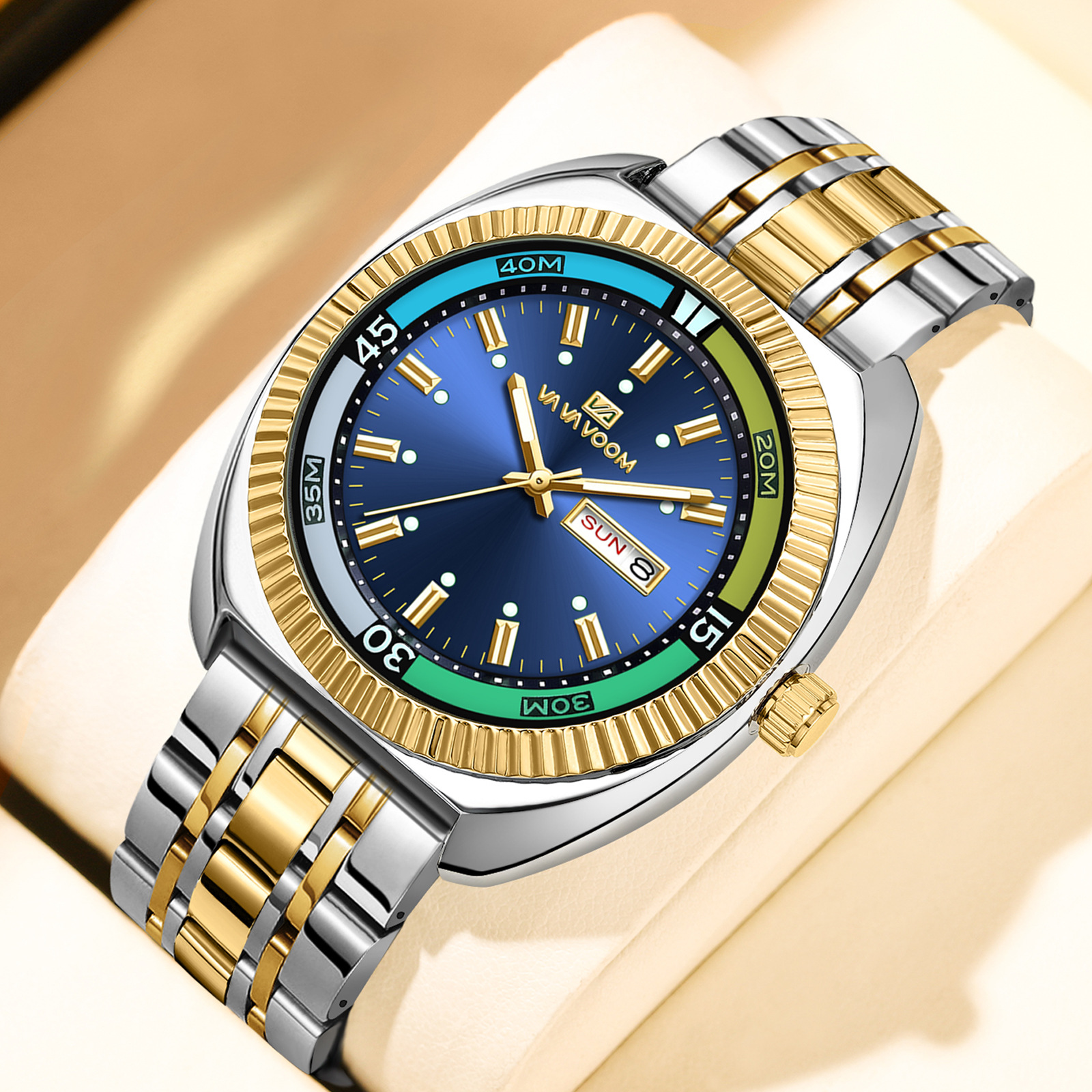 Smartwatch Casual Watches For Men - Nieuwe Gear Ring stalen strip horloge