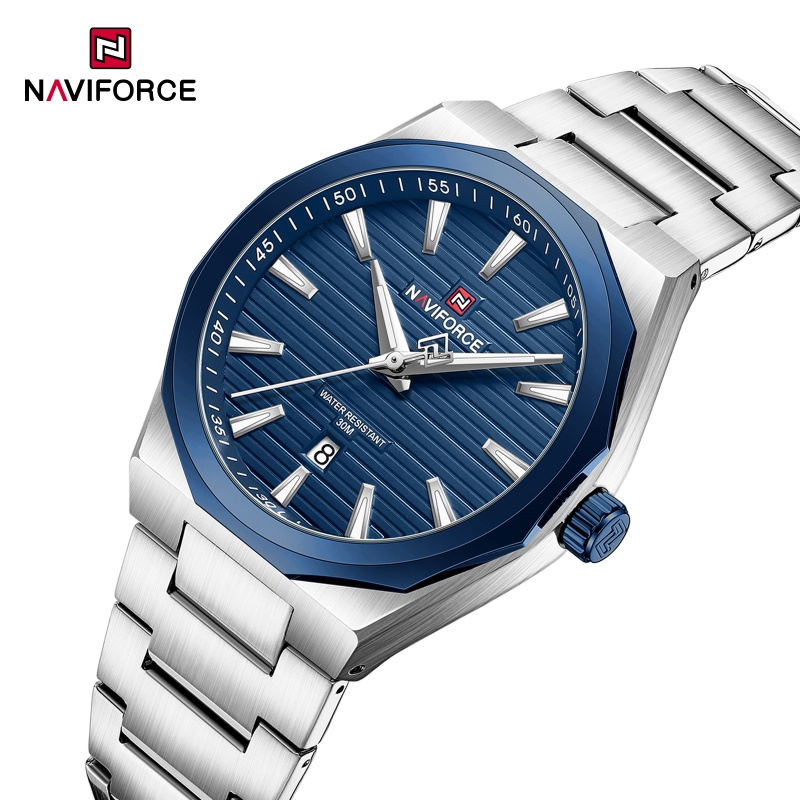 Smartwatch Watches Gift For Men - NAVIFORCE Luxe heren sporthorloge Lichtgevende wijzers