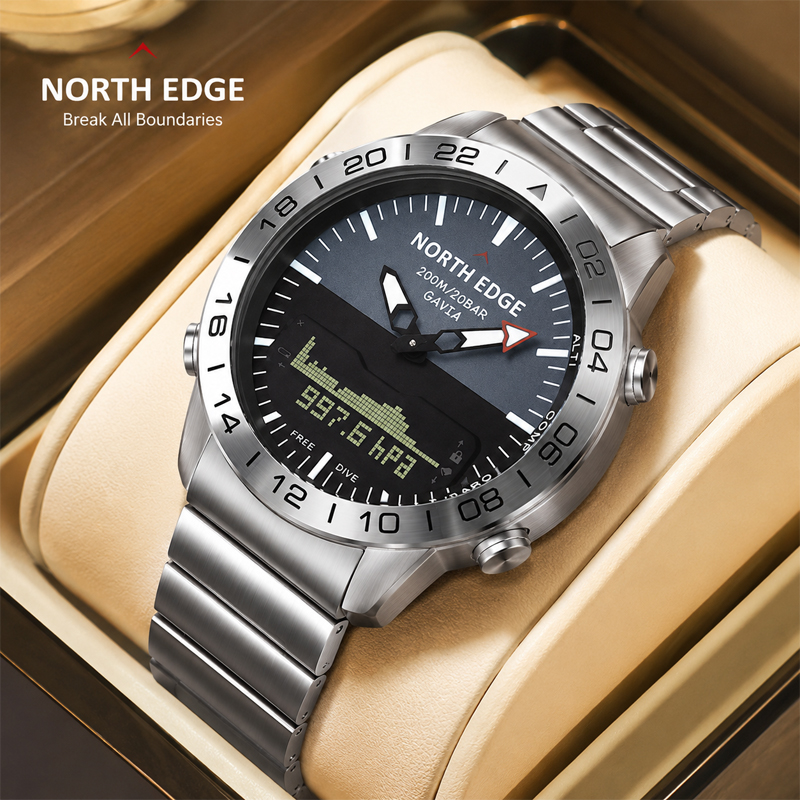 Smartwatch Army Watches For Men - NORTH EDGE Heren duikhorloge Militair leger