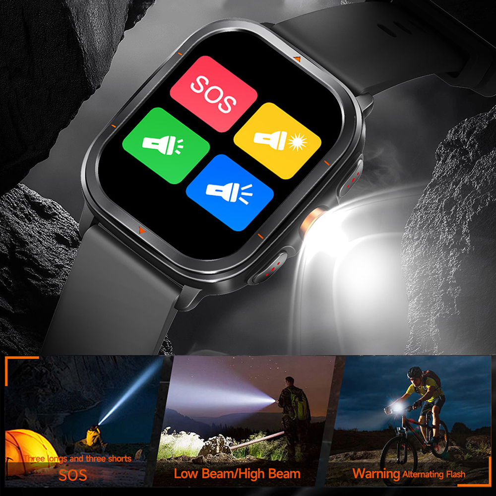 Smartwatch Running Watches For Men - Buiten GPS Sport Smart Watch LED