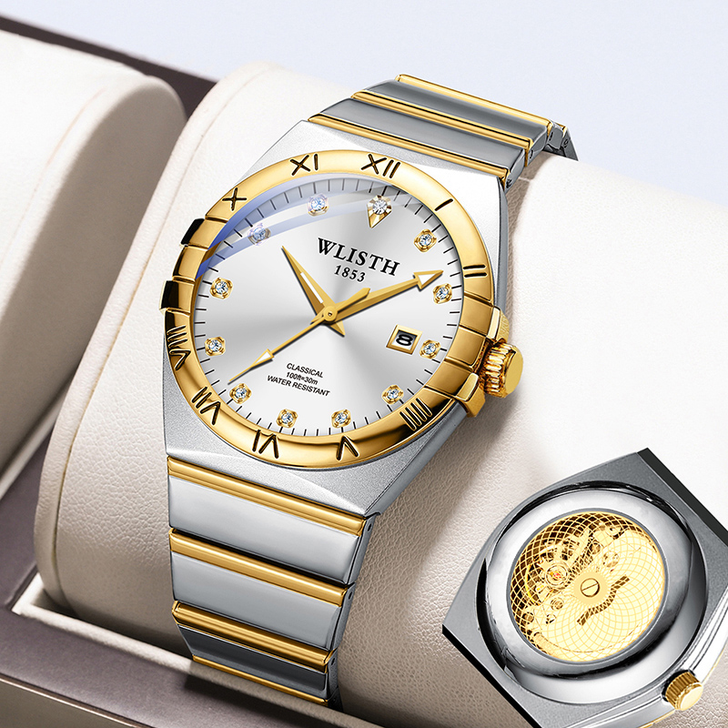 Smartwatch Watches Gift For Men - Luxe herenhorloge Quartz zakelijk polshorloge Roestvrij