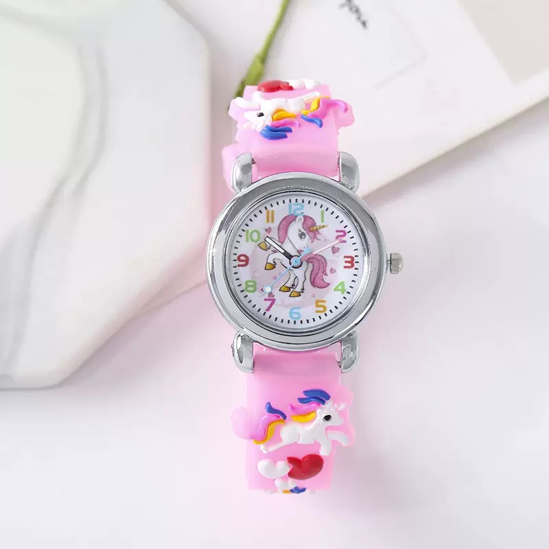 Silicone Sport Band - Mode Kleurrijke Cartoon Eenhoorn Kinderhorloge Voor