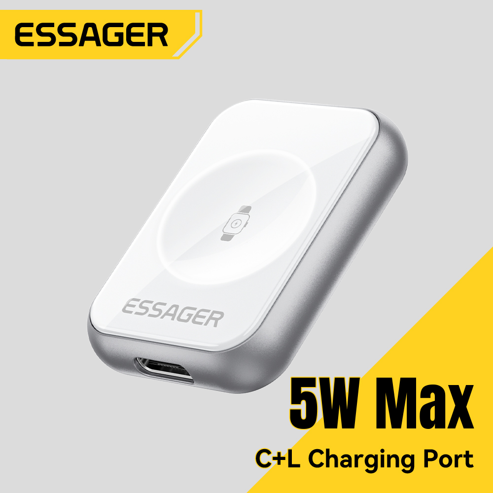 Smartwatch Apple Watch - Essager 5W magnetische draadloze oplader voor