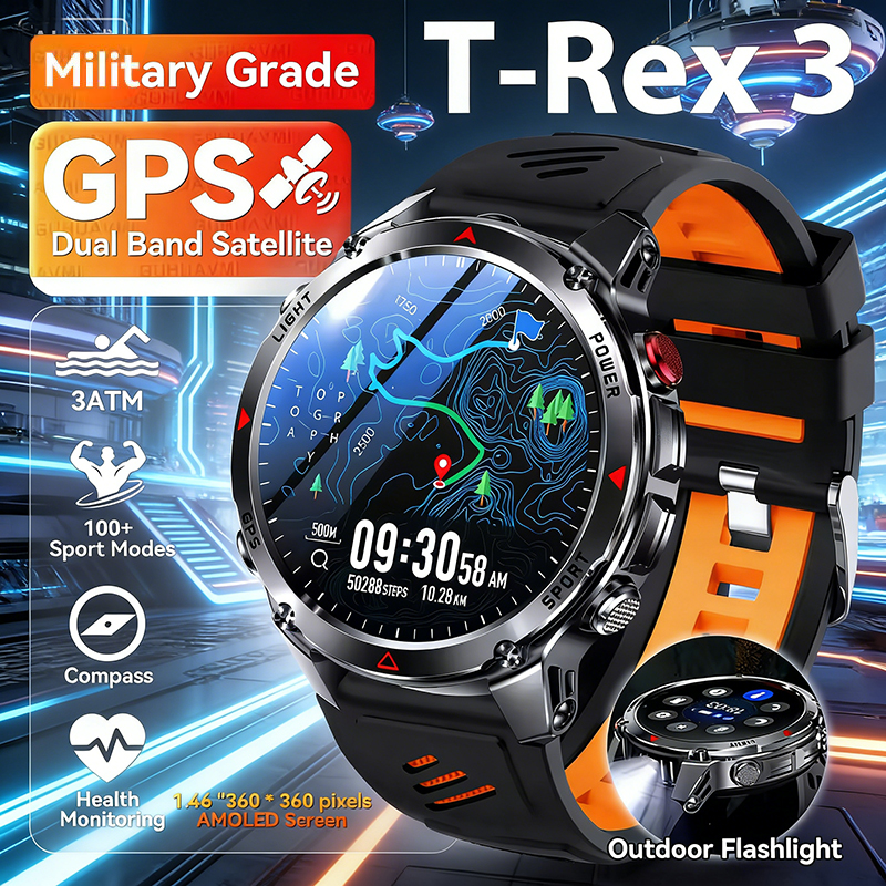 Smartwatch Running Watches For Men - 2026 Nieuwe Militaire GPS Smart Watch