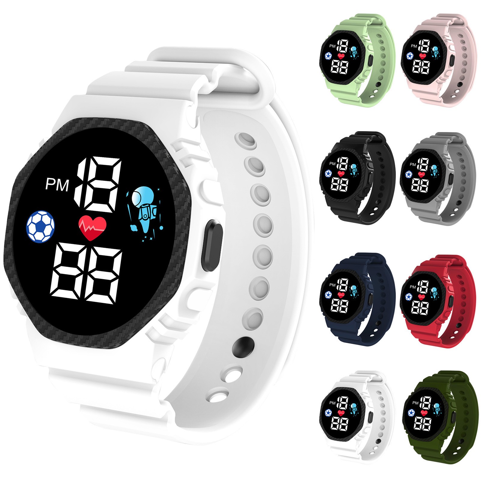 Smartwatch Digital Watches For Boys - Multi-Color Smart Horloge Voor Kinderen Jongen