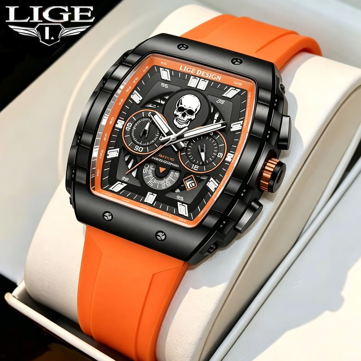 Smartwatch Sports Watches For Men - LIGE Fashion quartzhorloges voor heren Lichtgevende