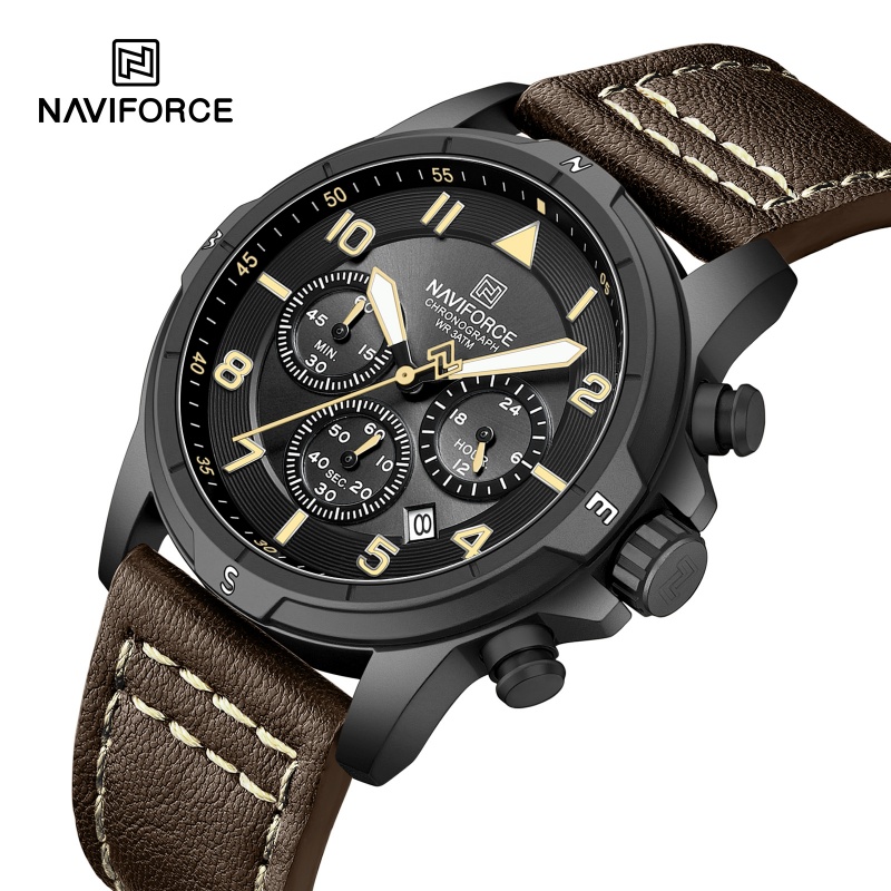 Smartwatch Casual Watches For Men - NAVIFORCE Herenhorloge Quartz Chronograaf 30M Waterdicht