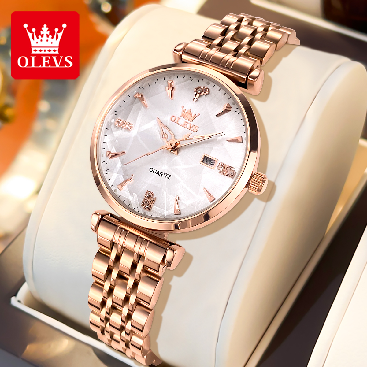 Analog Quartz Watch - OLEVS 5536 Merk Mooie Dameshorloges Prisma