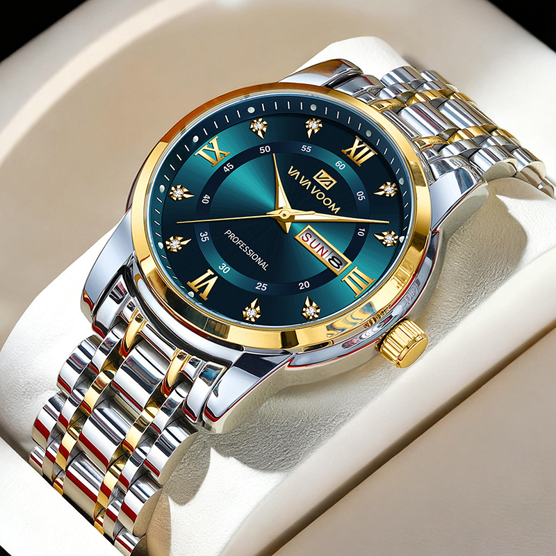 Smartwatch Trending Watches For Men - VAVAVOOM Herenhorloge Modetrend Dubbele kalender Nachtlampje