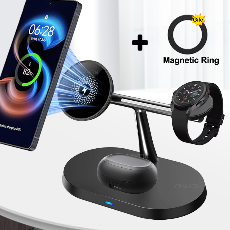 Smartwatch Apple Watch - 3-IN-1 magnetische draadloze oplader telefoon opladen