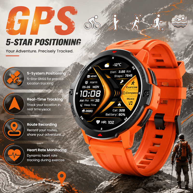 Timex Watches Smartwatch - Nieuw GPS Smartwatch Real-Time Tracking Kompas