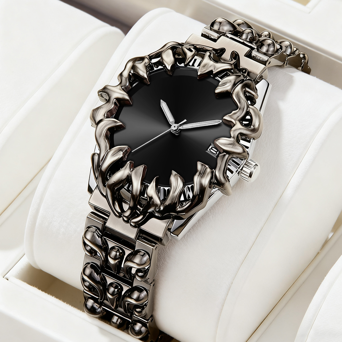 Smartwatch Sports Watches For Men - Roestvrij staal herenhorloge 40 mm creatief