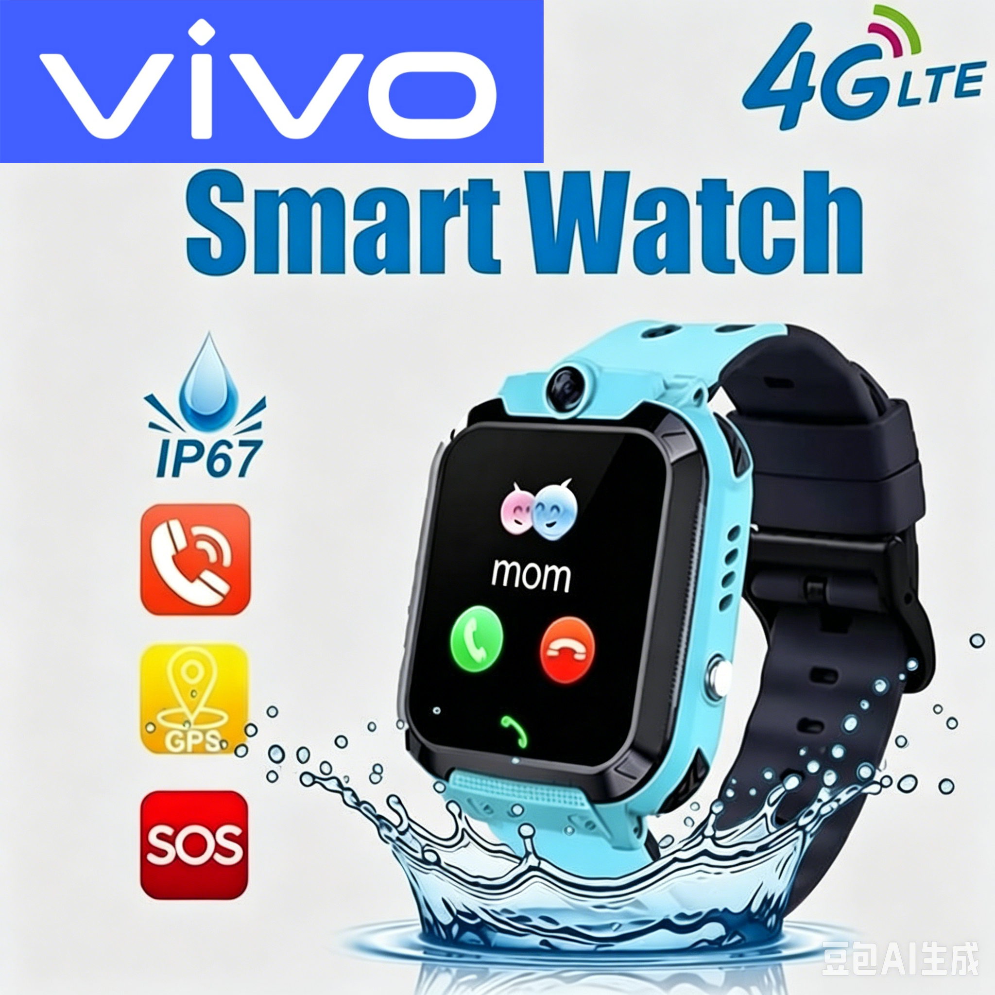 Smartwatch Watches For Kids With Gps - VIVO 4G Kids Smartwatch SOS Wifi