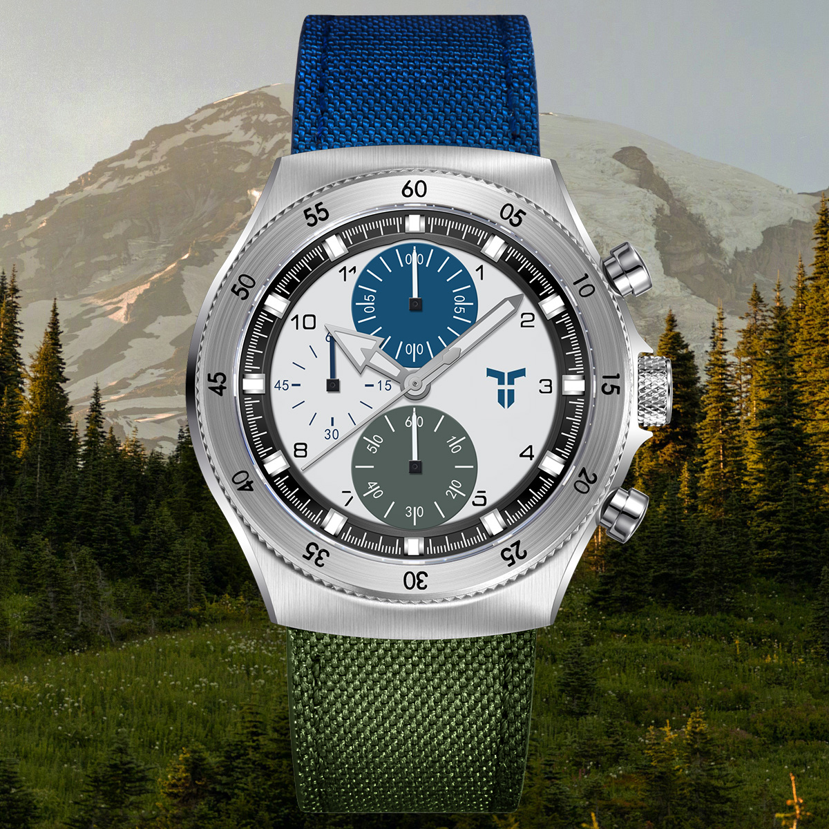Smartwatch Sports Watches For Men - 2026 Nieuwe Herenhorloge TYBERLEY Tweekleurig nylon