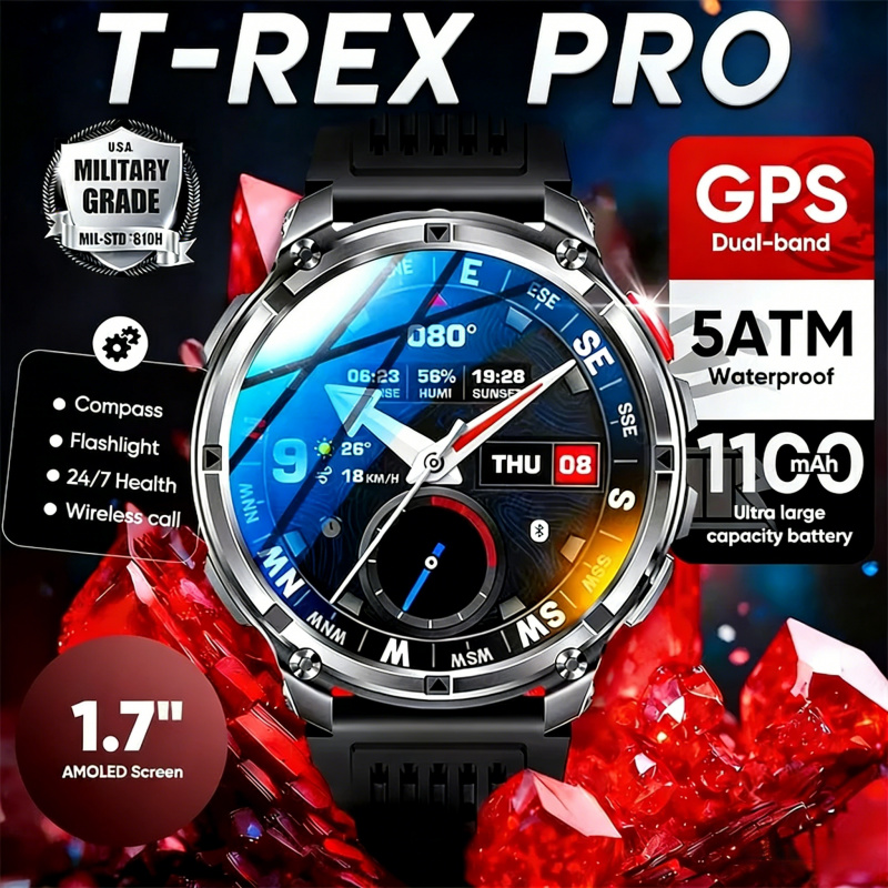 Smartwatch Running Watches For Men - Buiten de deur Militaire slimme horloges