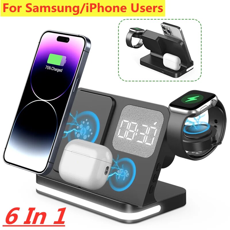 Smartwatch Apple Watch - Draadloze Oplader Stand Voor iPhone 15