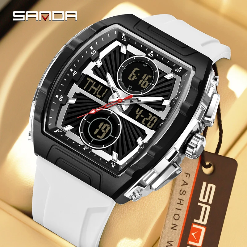 Smartwatch Trending Watches For Men - SANDA Modetrend Herenhorloge Grote wijzerplaat Waterdichte