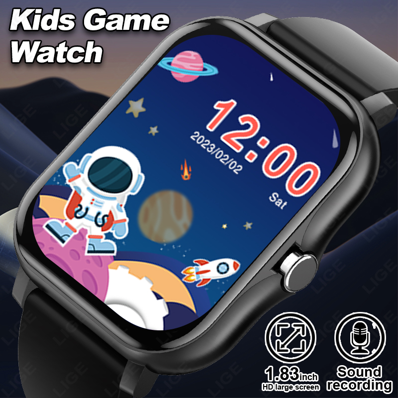 Smartwatch Digital Watches For Boys - LUIK 2025 Audioboek Kinderen Smartwatch Mode