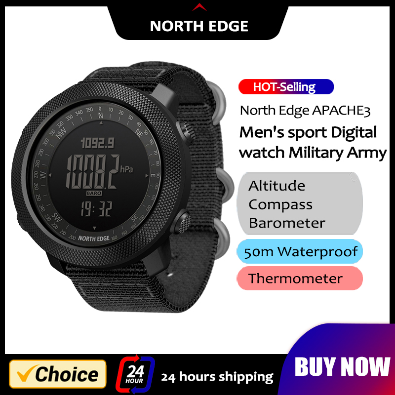 Smartwatch Army Watches For Men - NORTH EDGE Heren Smart Horloge Militaire