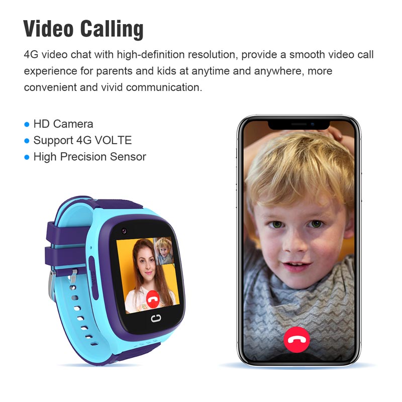 Smartwatch Watches For Kid Boy With Gps - Telefoonhorloge Android 4G GPS nano simkaart