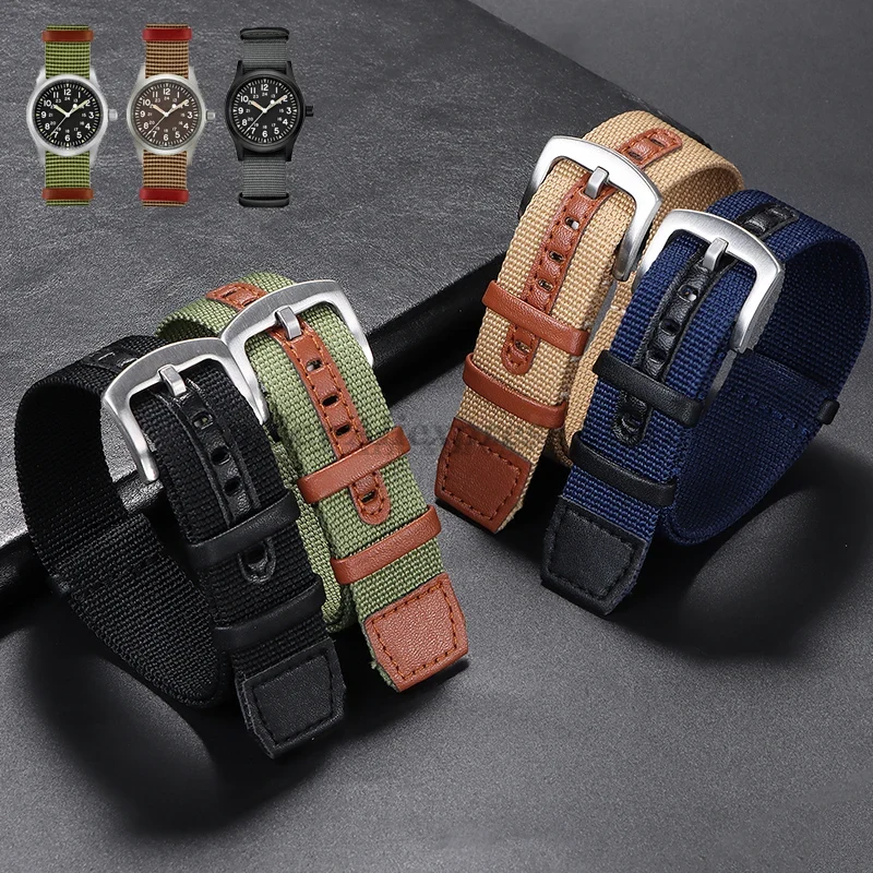 Watches Rolex Smartwatch - 20mm 22mm canvas nylon patch lederen