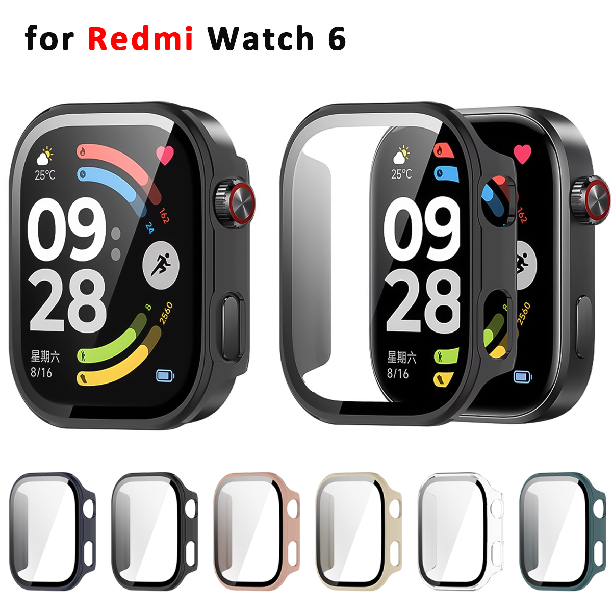 Watch Redmi - PC-hoesje + glas voor Xiaomi Redmi