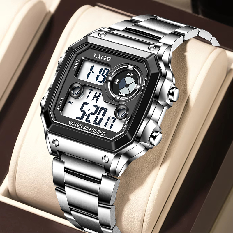 Analog Quartz Watch - LIGE Fashion Casual elektronisch herenhorloge Sport