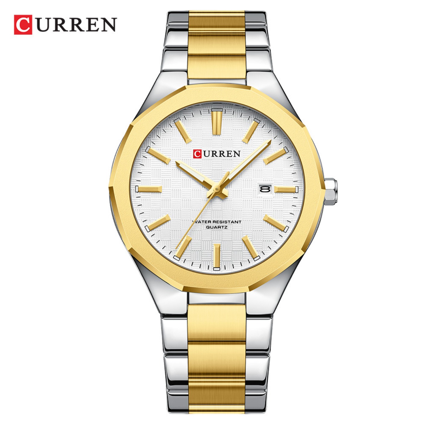 Analog Quartz Watch - CURREN Herenhorloges met eenvoudige zwarte wijzerplaat