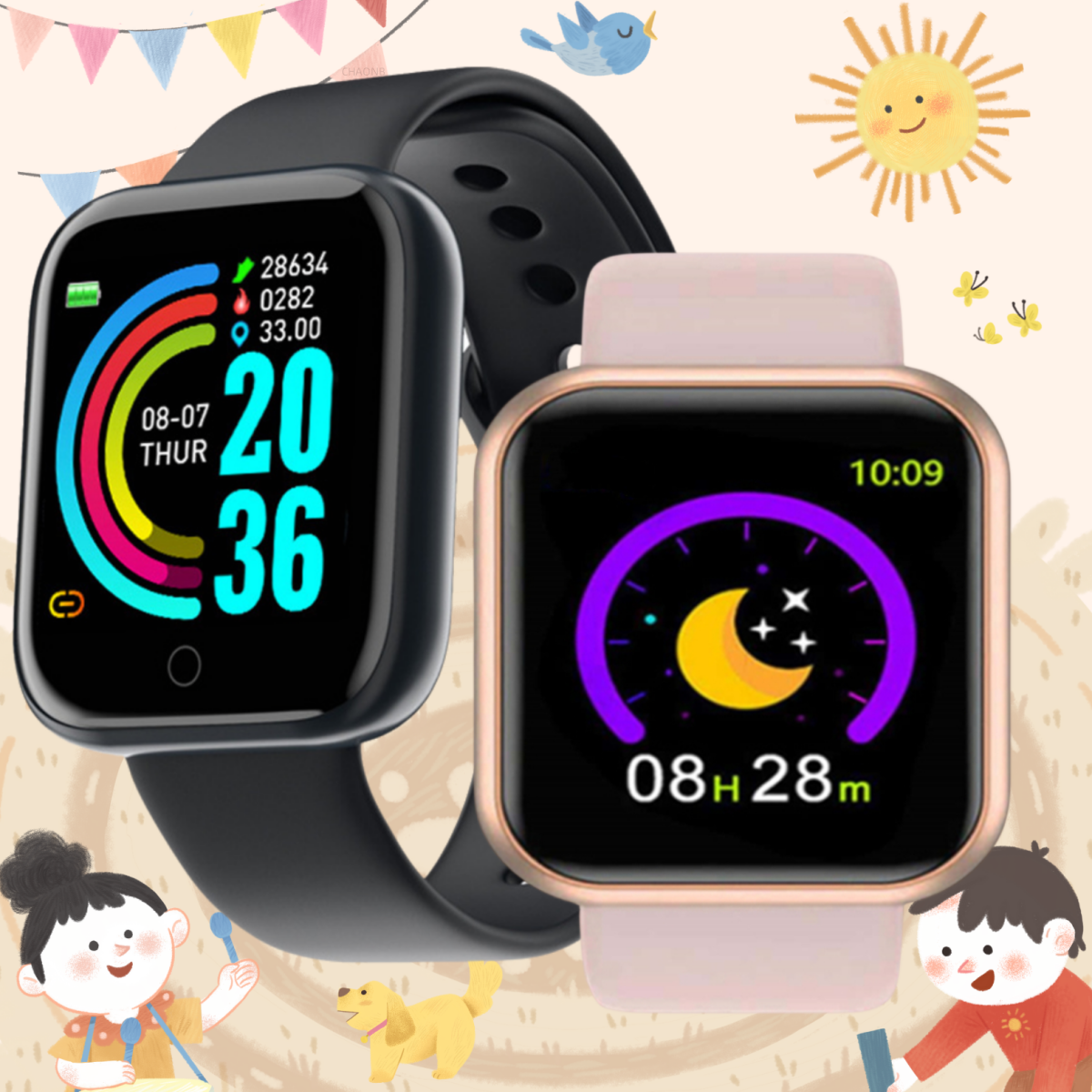 Smartwatch Digital Watches For Boys - 2025 Nieuwe Digitale Horloges Smart LED