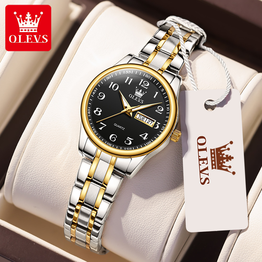 Analog Quartz Watch - OLEVS merk dameshorloge quartz horloge kalenderweek
