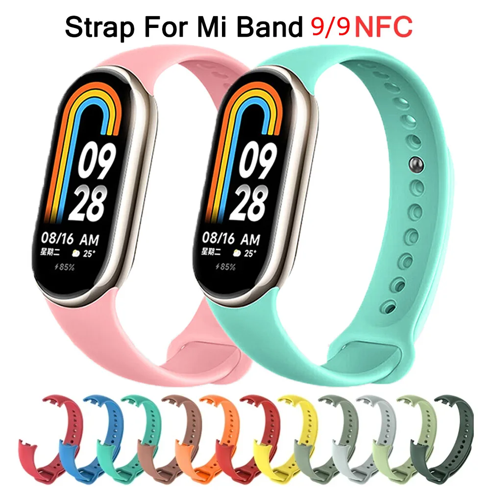 Silicone Sport Band - Band voor Xiaomi Mi Band 9/9