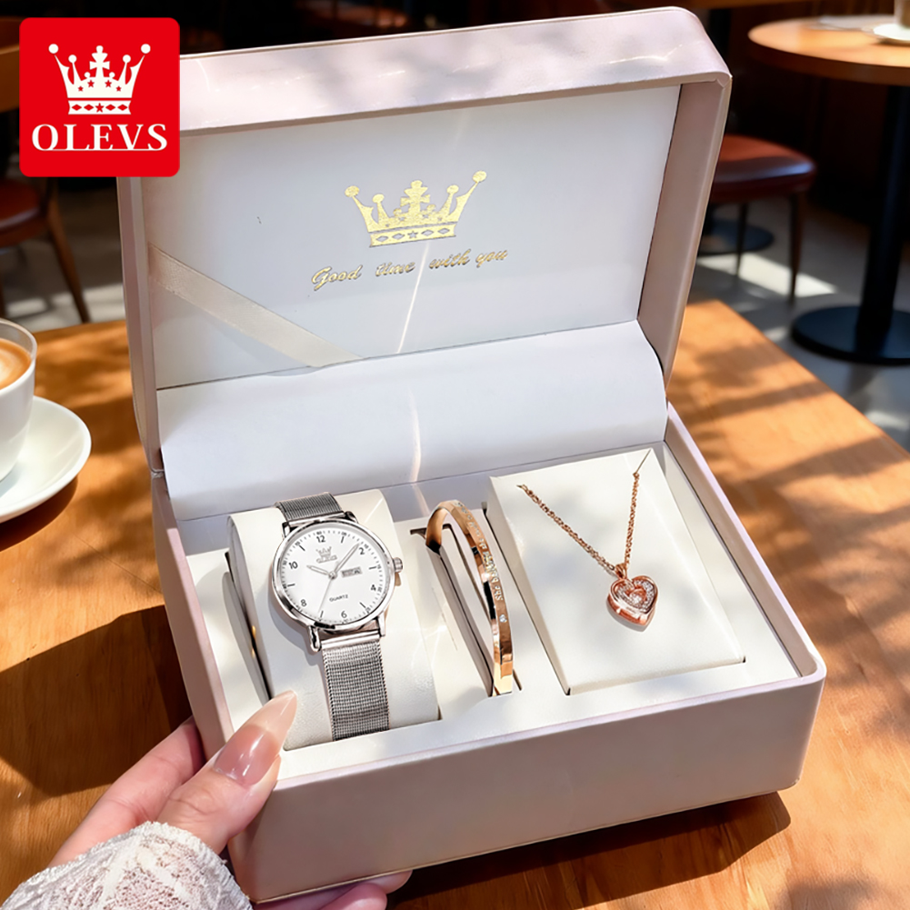 Analog Quartz Watch - OLEVS 2996 Dameshorloges Origineel Elegant Slank