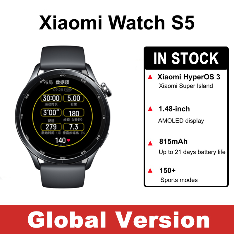 Timex Watches Smartwatch - Xiaomi Watch S5 Global Version, Xiaomi