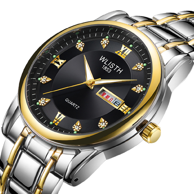 Smartwatch Trending Watches For Men - UTHAI herenhorloge modetrend dubbele kalender nachtlampje