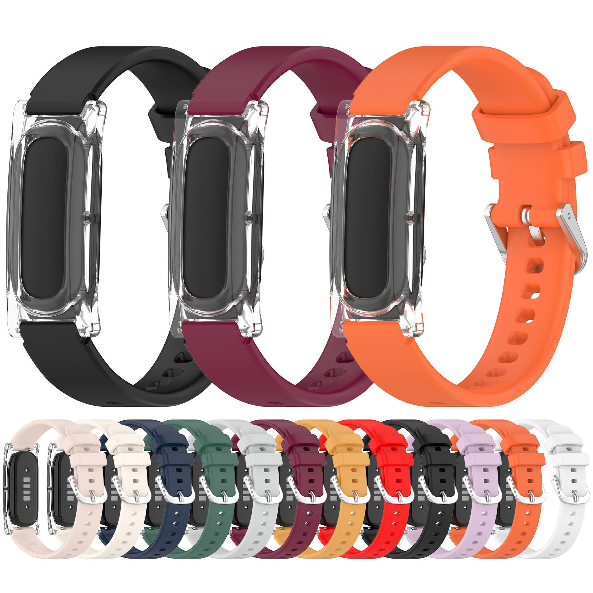 Silicone Sport Band - Siliconen band compatibel met Google Fitbit