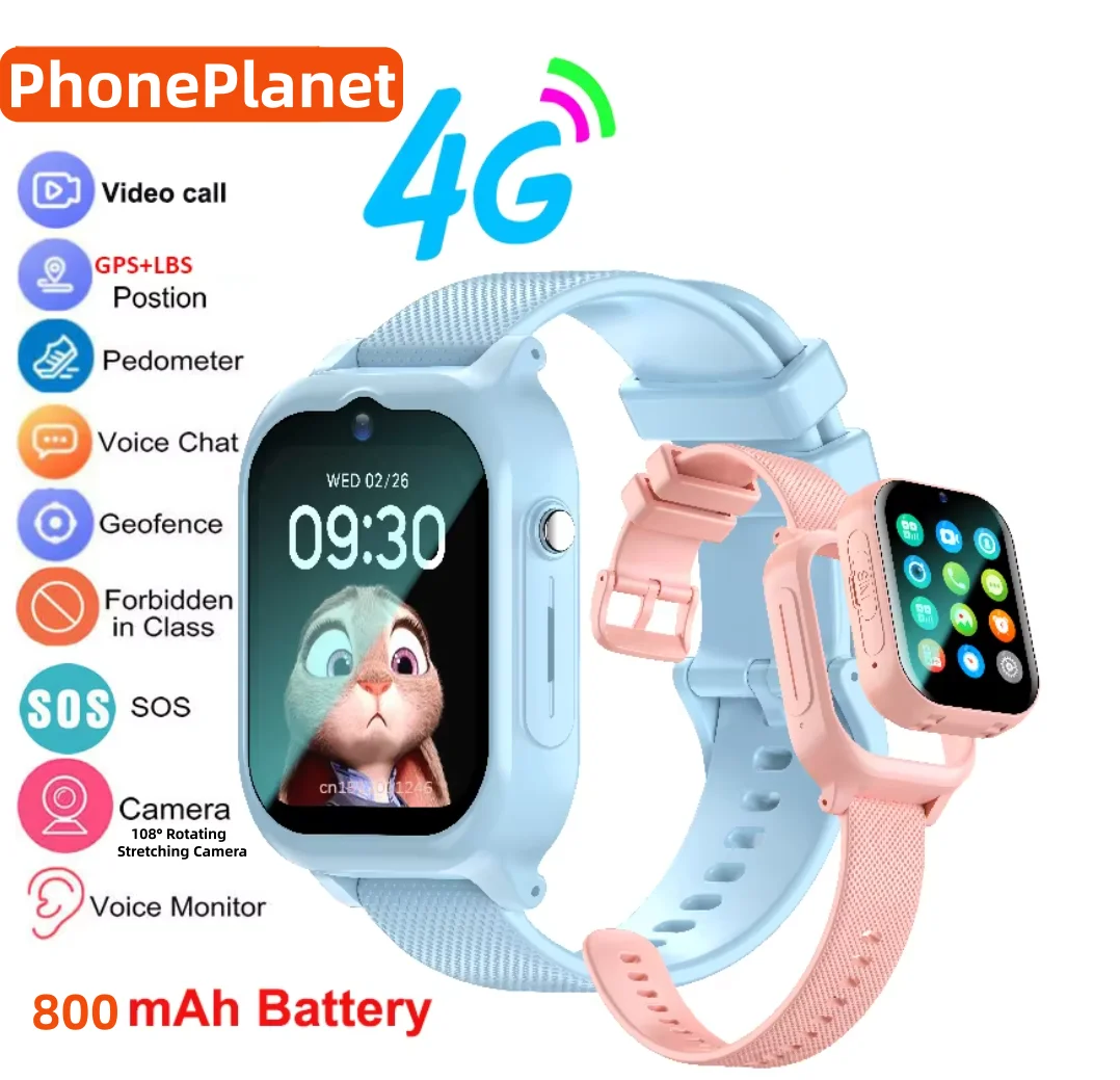 Smartwatch Watches For Kids With Gps - 4G Smartwatch voor kinderen met GPS