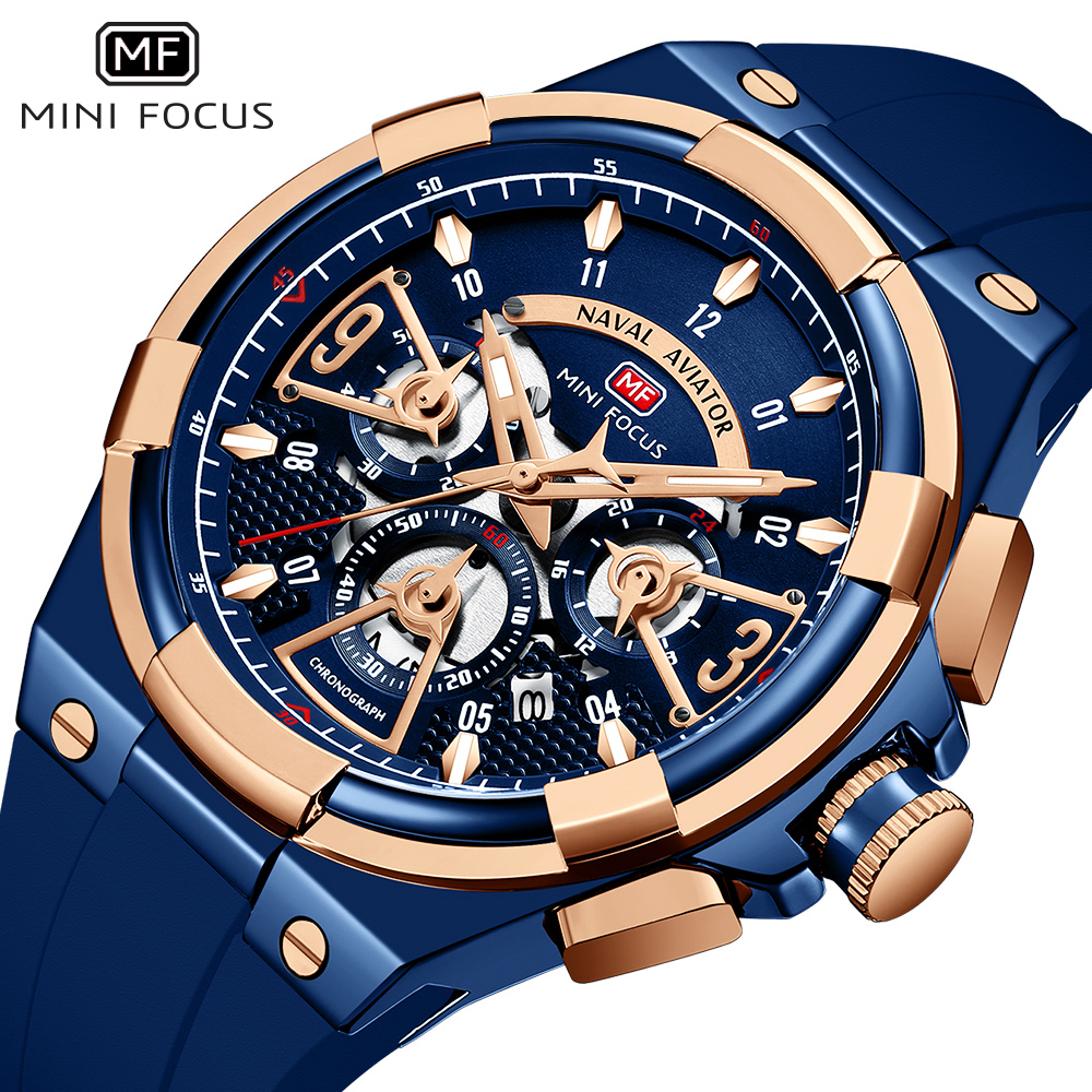 Silicone Sport Band - Mini Focus Heren Horloges Merk Luxe