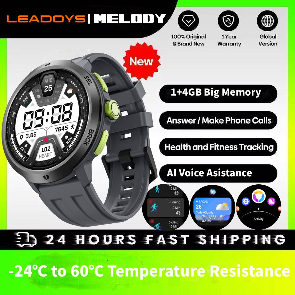 Smartwatch Running Watches For Men - LEADOYS C33 Smart Watch met groot