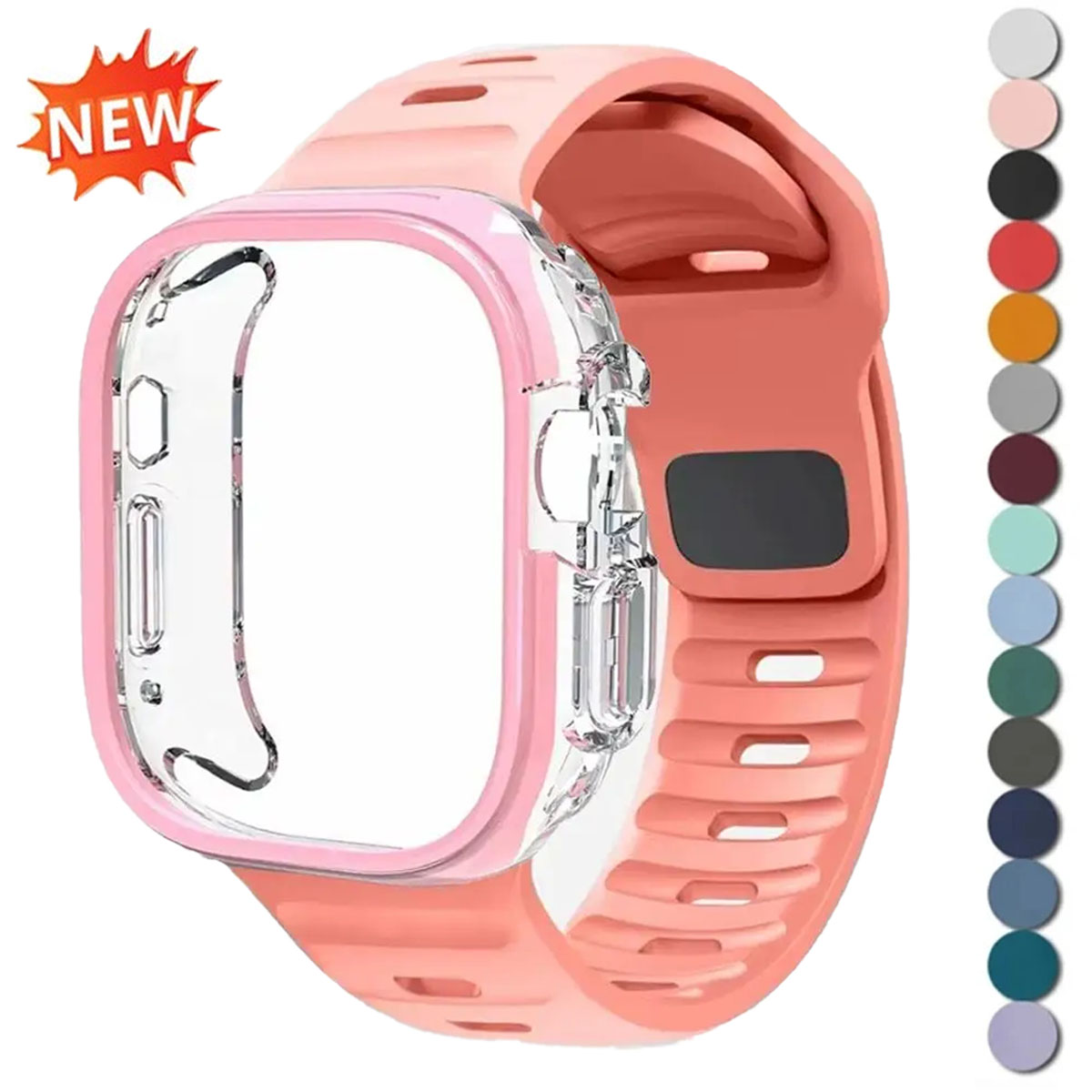 Silicone Sport Band - Case+Sport siliconen bandje voor Apple Watch