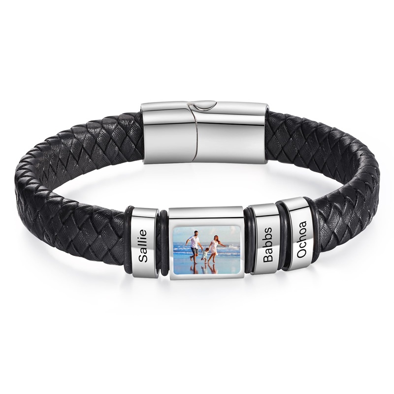 Smartwatch Sports Watches For Men - Aangepaste fotoarmband voor mannen Gepersonaliseerde fotoarmband