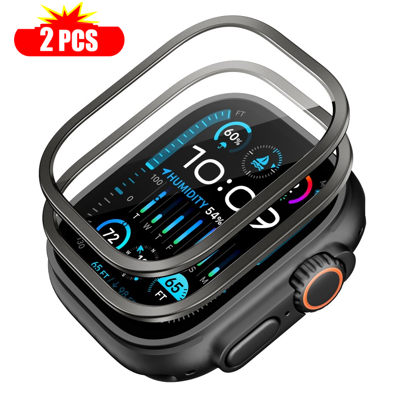 Smartwatch Watches Gift For Men - 2 stuks Gehard Glas voor Apple