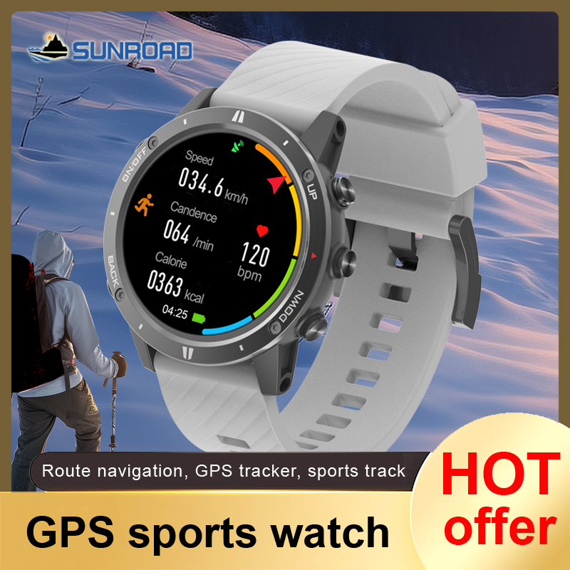 Smartwatch Running Watches For Men - 2024 Nieuwe Sunroad Gps Sporthorloge Slimme