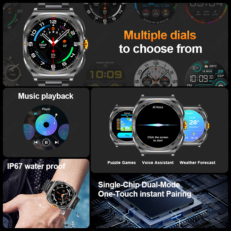 LUIK 2025 Horloge Draadloze Ko - Smartwatch Running Watches For Men recensie en prijs