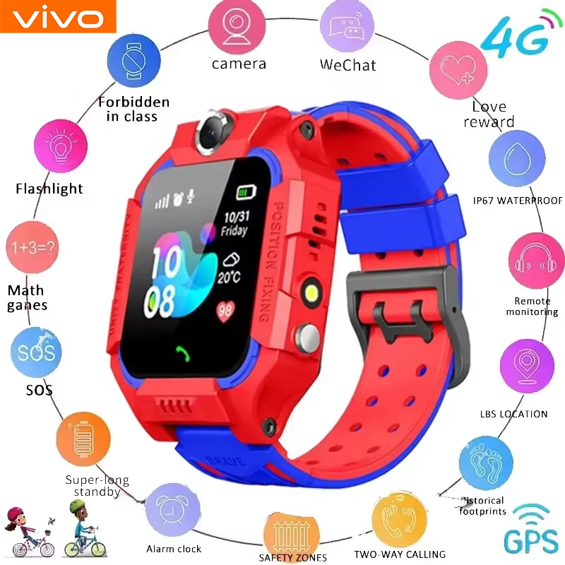 VIVO 2026 Kids 4G Smartwatch S - Smartwatch Watches For Kid Boy With Gps recensie en prijs