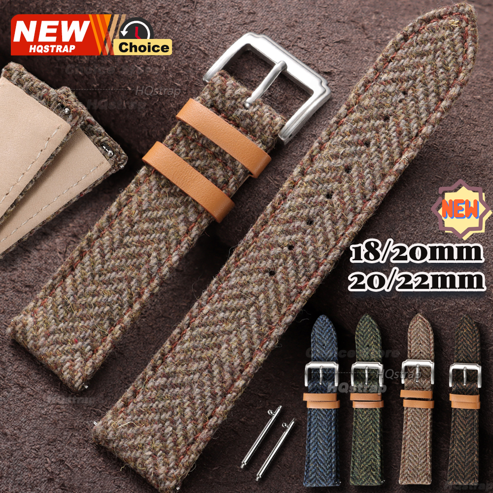 18mm 20mm 22mm Tweed Nylon Ban - Watches Rolex Smartwatch recensie en prijs