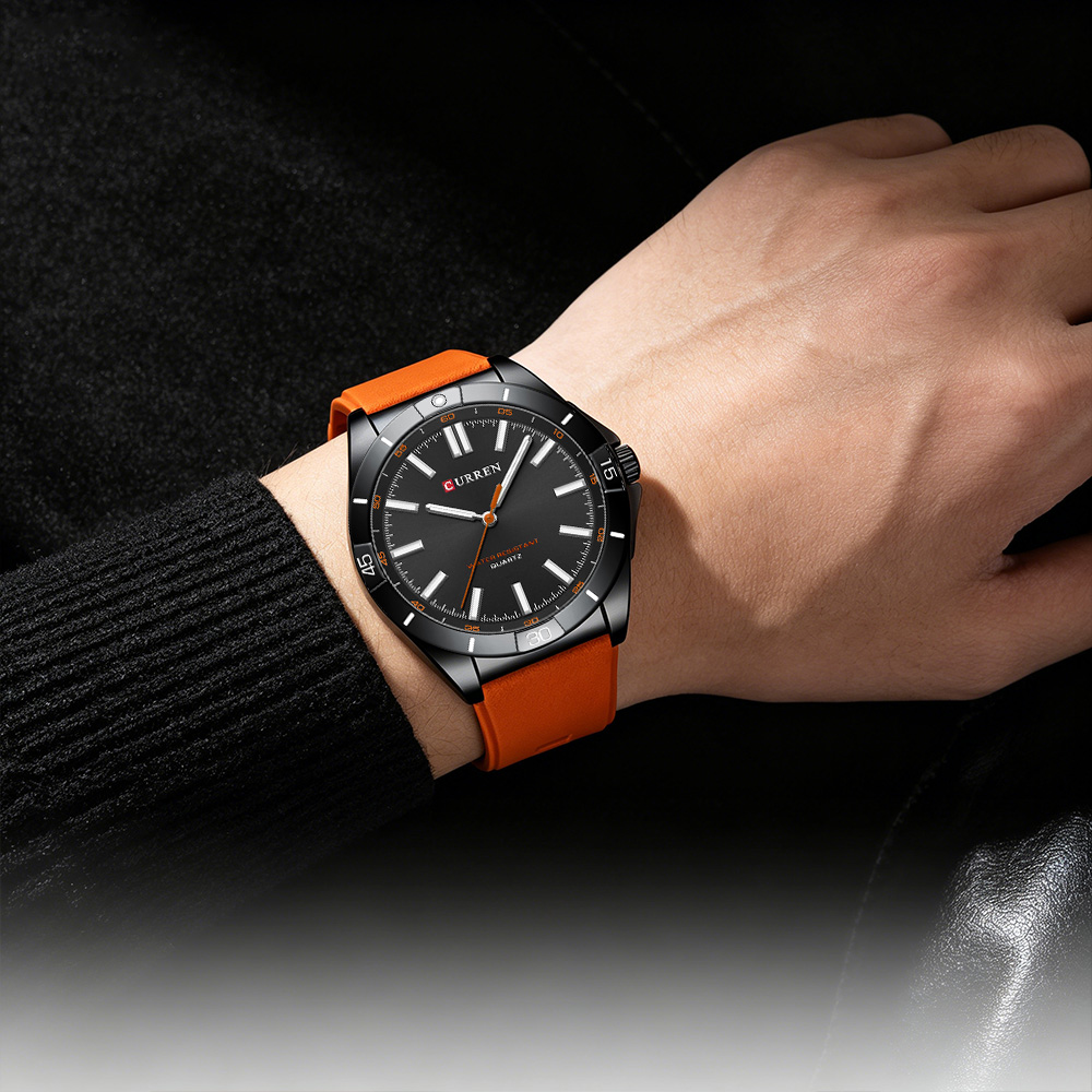 CURREN Heren minimalistisch sp - Silicone Sport Band recensie en prijs