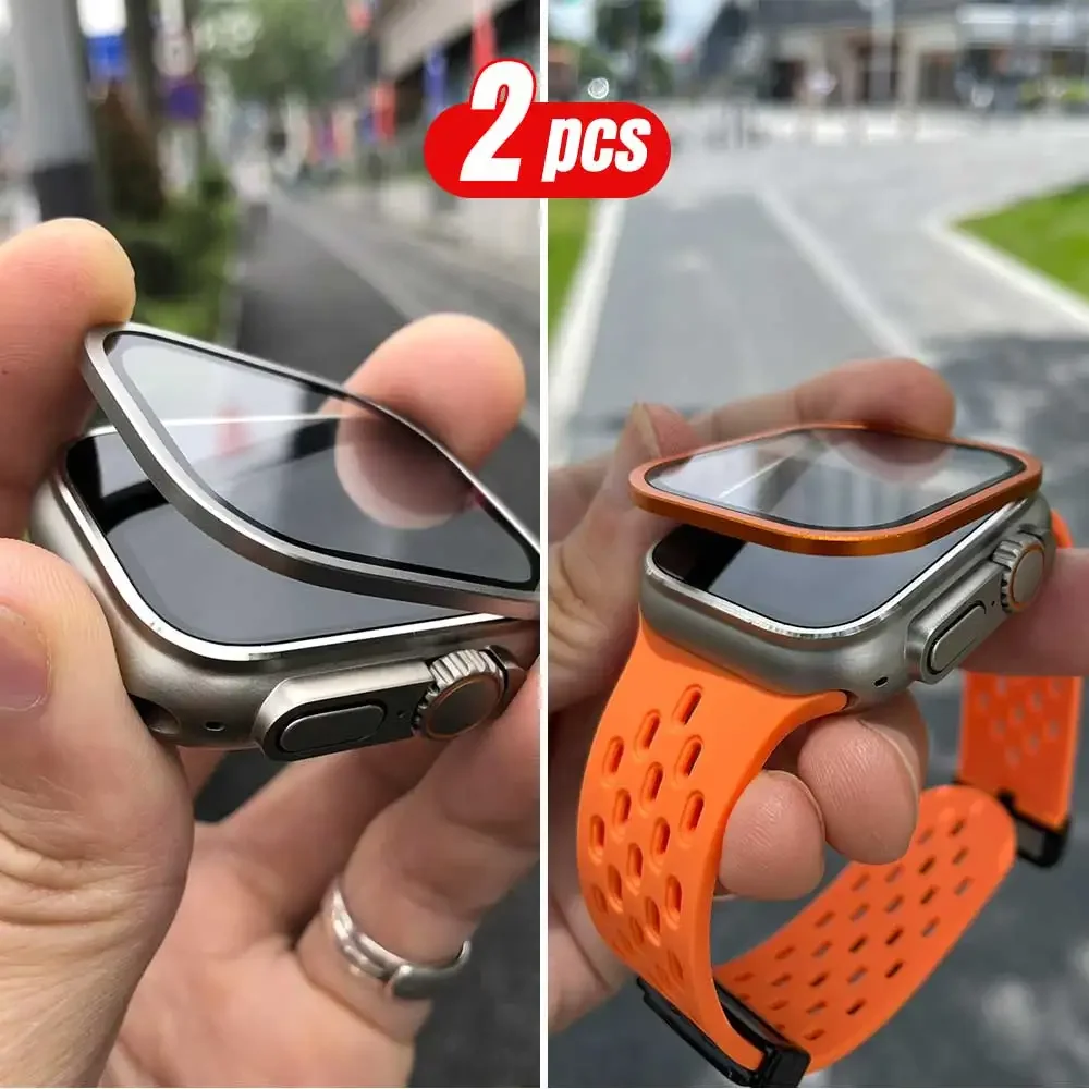 2 STKS Titanium Metalen Frame  - Smartwatch Watches Gift For Men recensie en prijs
