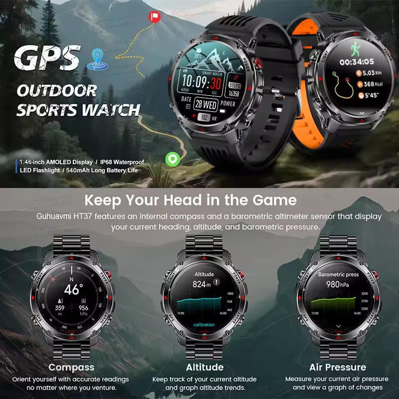 2025 Nieuwe T-Rex 3 Outdoor GP - Smartwatch Running Watches For Men recensie en prijs