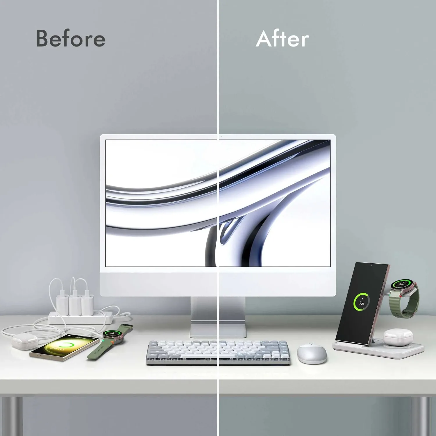 Desktop 3-in-1 draadloos laads - Smartwatch Apple Watch recensie en prijs